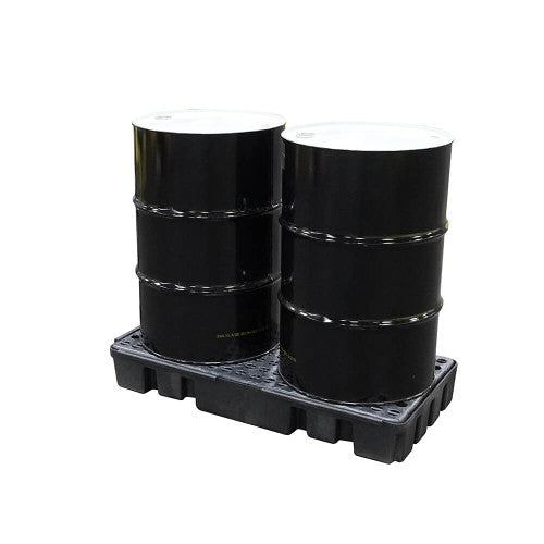 5117-BD  2 Drum Low-Profile Spill Pallet, Black