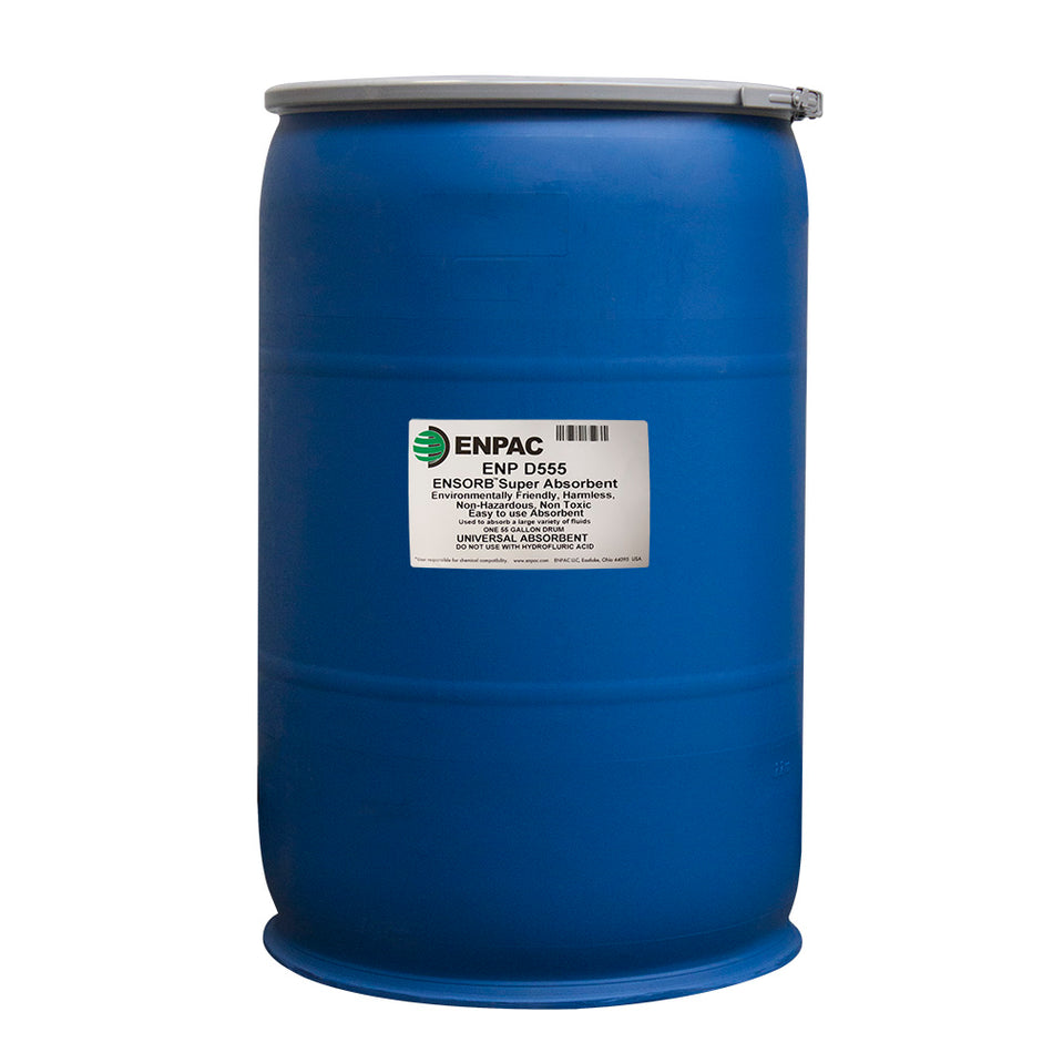 ENP D555 ENSORB Granular Absorbent, 55 Gallon Drum, White