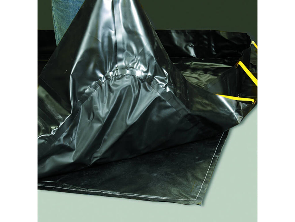Ground Pad for Spill Containment Berms, Black