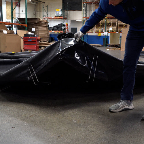 BD-66-WB-L  L-Bracket Spill Containment Berm, Black