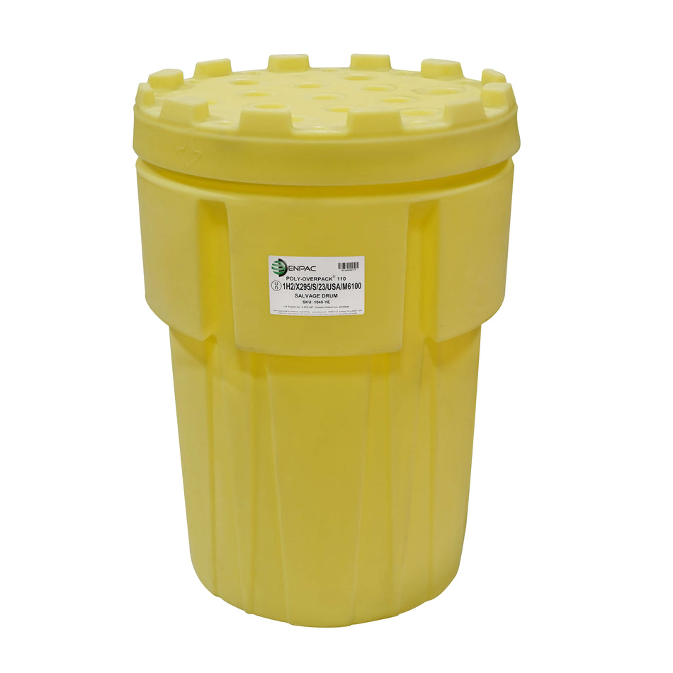 Poly-Overpack® 110 Salvage Drum, Yellow