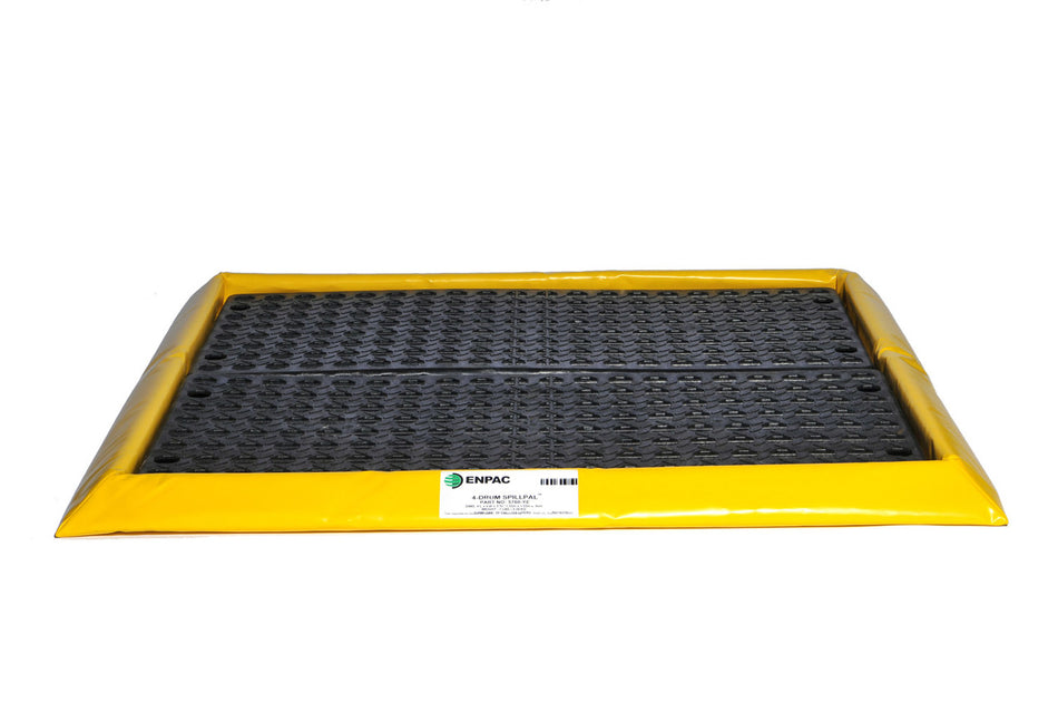 4 Drum SpillPal Flexible Spill Deck, Yellow