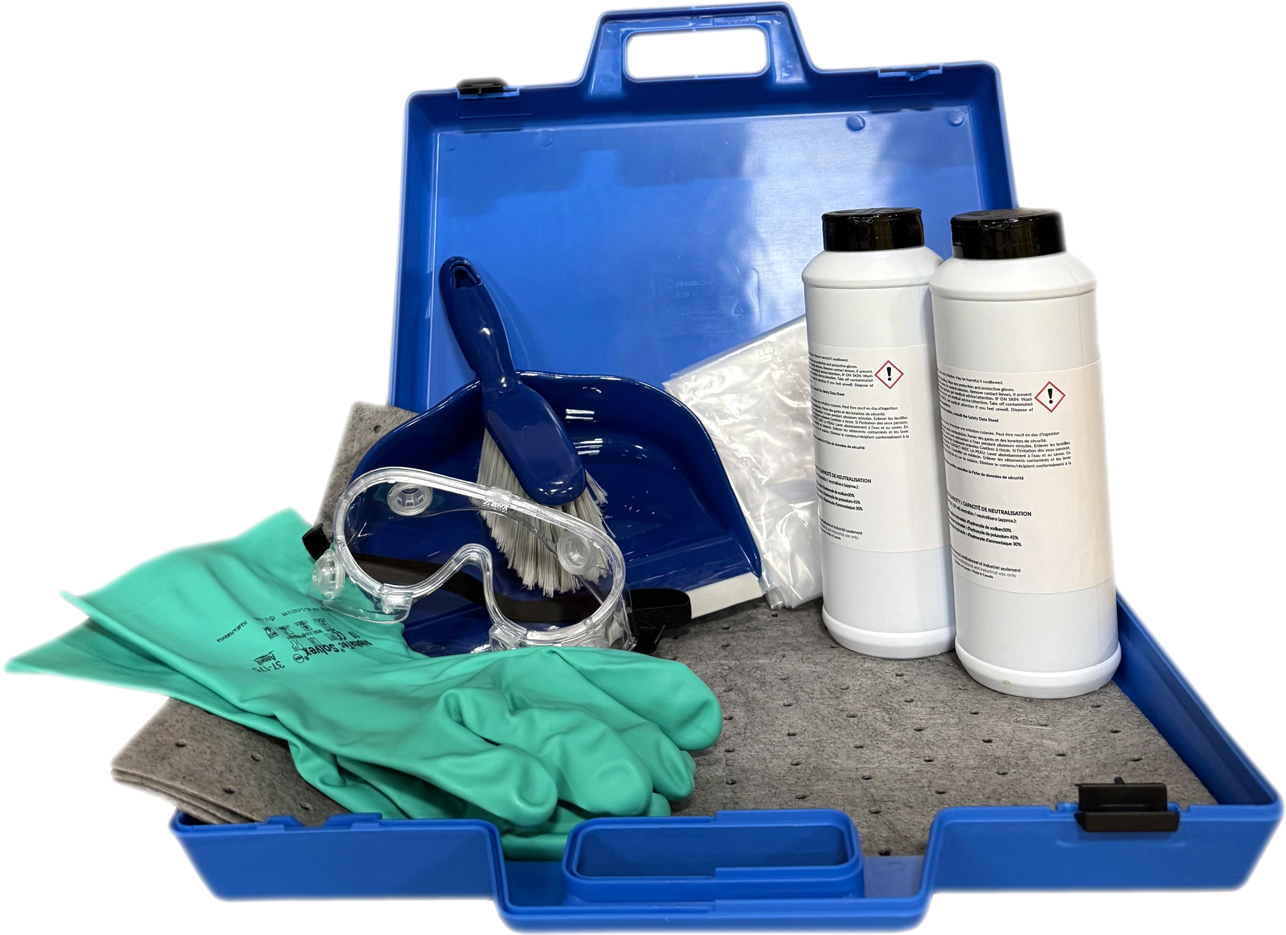 Lab Spill Kit Box Small Lab Spill Kit for Caustics - SpilKleen