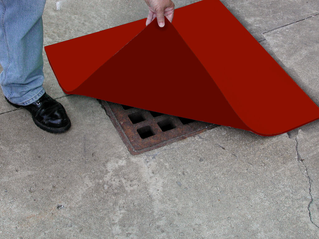 Spill Protector Drain Cover, Red - SpilKleen