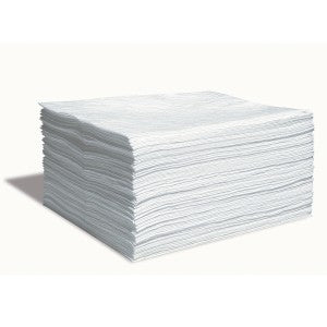 P200S - 15"x18" Oil Only Single-Ply Lightweight Sorbent Pads 100 pads/bale