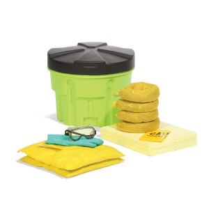 SPKHZ-20-HV HazMat 20-Gallon Hi-Viz Overpack Drum Spill Kit