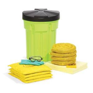 SPKHZ-30-HV HazMat 30-Gallon Hi-Viz OverPack Drum Spill Kit